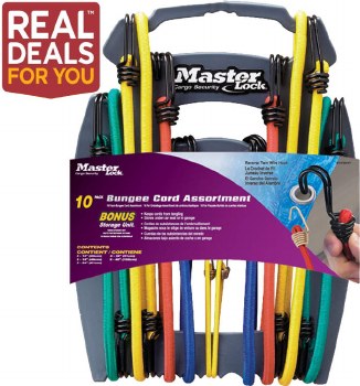 Master Lock Bungee Cords Set 10 Pack