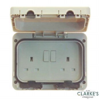 PowerMaster IP66 Double Outdoor Socket