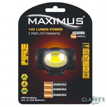 Maximus LED Headlamp 2w 140 Lumen