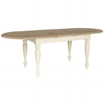 Meghan Oak Oval Extending Dining Table 180cm
