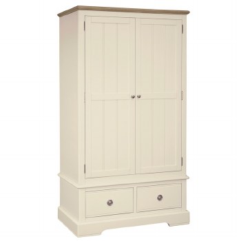Meghan Oak Double Wardrobe