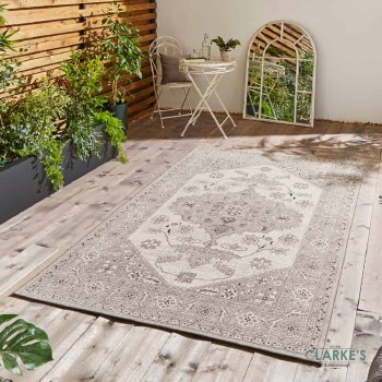 Miami 19517 Outdoor Rug Grey/Beige 160 x 230cm