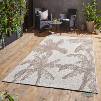 Miami A444 Outdoor Rug Beige 120 x 170cm