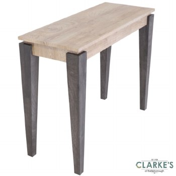 Milan Console Table Light Oak/Grey