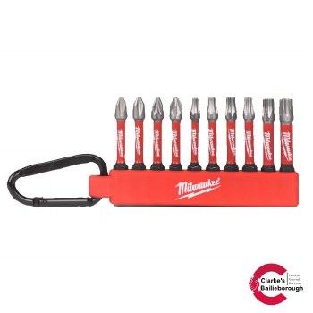 Milwaukee Shockwave Impact Screwdriver Bit CD Carabiner Set