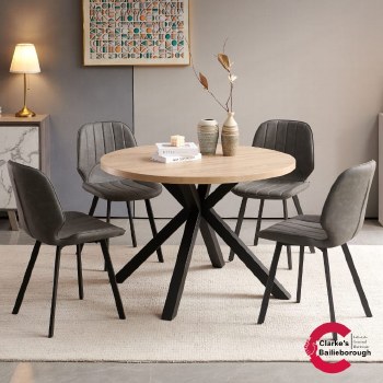 Montreal Dining Table and 4 Chairs