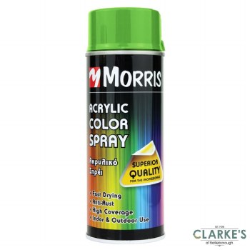 Morris Acrylic Spray Paint RAL 6018 Yellow Green 400 ml