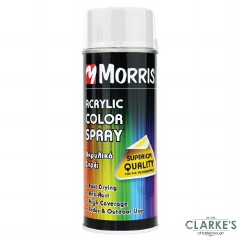 Morris Acrylic Spray Paint Matt White 400 ml