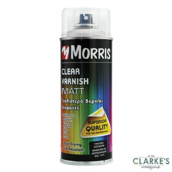 Morris Acrylic Clear Matt Spray Varnish 400 ml