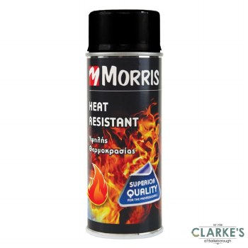 Morris Heat Resistant Spray Paint Black 400 ml
