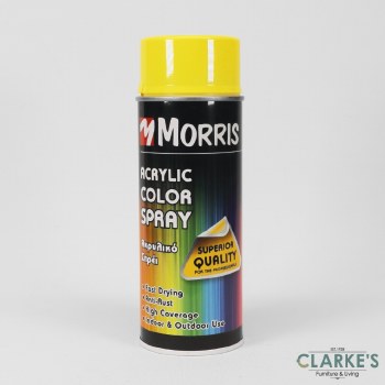 Morris Acrylic Spray Paint RAL 1018 Zinc Yellow 400 ml