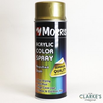 Morris Acrylic Spray Paint RAL 1036 Gold 400 ml