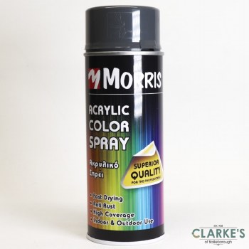 Morris Acrylic Spray Paint RAL 7011Iron Grey 400 ml