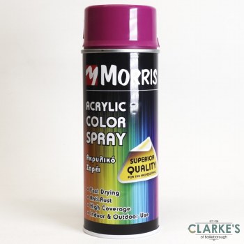 Morris Acrylic Spray Paint RAL 4006 Traffic Purple 400 ml