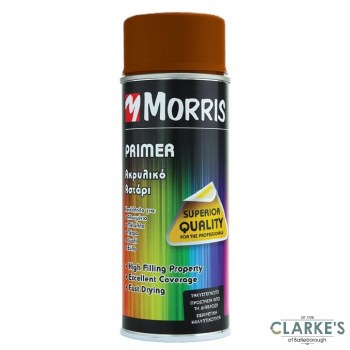 Morris Fast Drying Acrylic Spray Primer Brown 400 ml