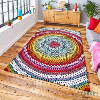 Mosaic Multicolour 22844 Rug 160 x 220cm