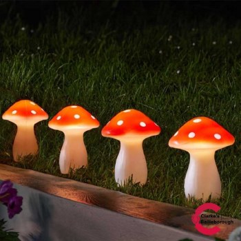 Fairy Mushroom Garden Stake Lights