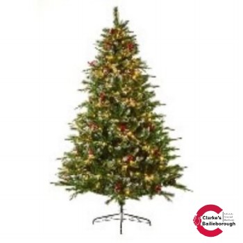 New Jersey Spruce Pre-Lit Colour Changing Christmas Tree 210cm