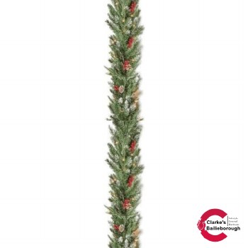 New Jersey Pre Lit Garland 180cm
