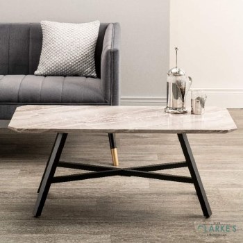 Nuna Marble Effect Top Conteporary Coffee Table