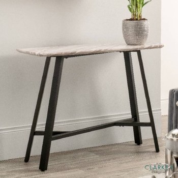 Nuna Marble Effect Top Conteporary ConsoleTable