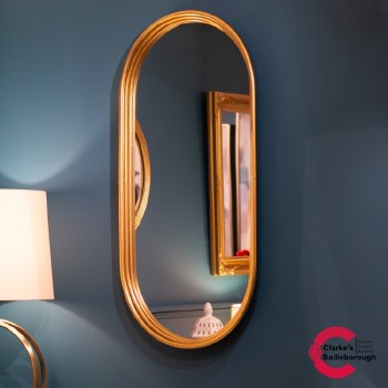 Odessa Oblong Wall Mirror Gold