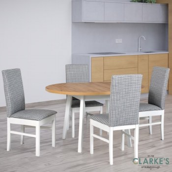 Oslo Extending Oval Dining Table Set