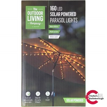160 LED Parasol Solar Lights