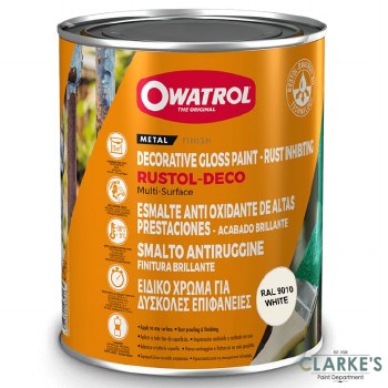 Owatrol Deco Multi-Surface Gloss Paint 750ml  White 9010