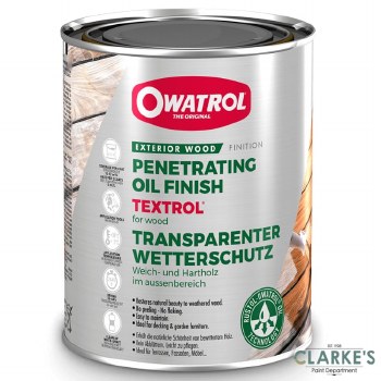 Owatrol Textroll Penetrating Wood Oil Gold Oak 1 Litre