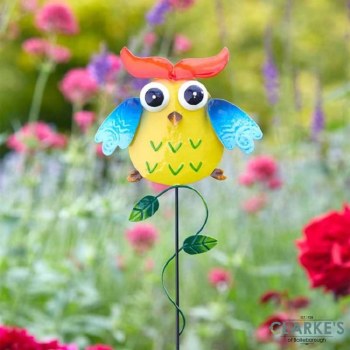 Owlet - Stake Garden Decoration Yellow