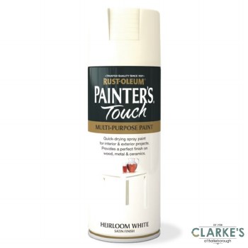 Rust-Oleum Painters Touch Spray Paint Heirloom White 400ml