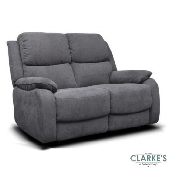 Parker 2 Seater Fabric Sofa Grey