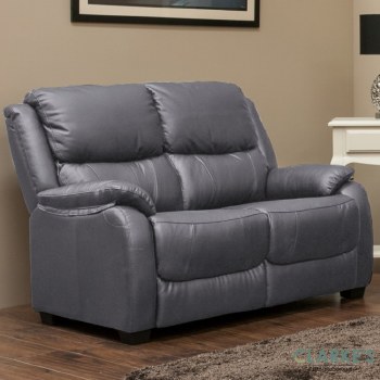 Parker 2 Seater Fixed Sofa Navy Grey