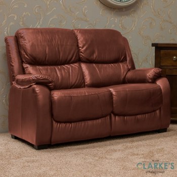 Parker 2 Seater Fixed Sofa Tabac