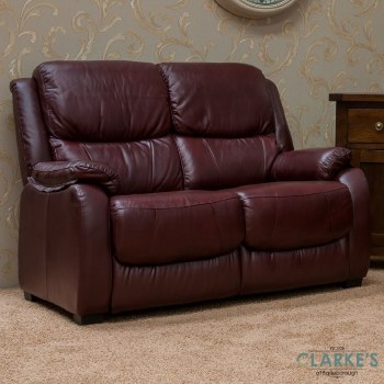 Parker 2 Seater Fixed Sofa Wine