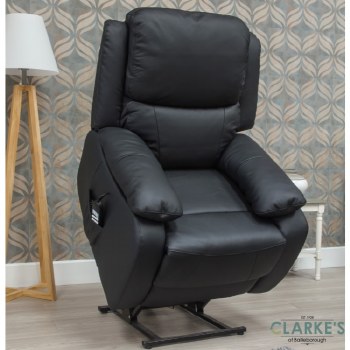 Parker Lift and Tilt Chair Leather Black