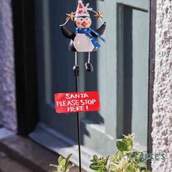 Percy Penguin Stake Christmas Figure