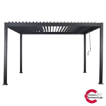 Aluminium Pergola Adjustable Louver Roof 4x3m