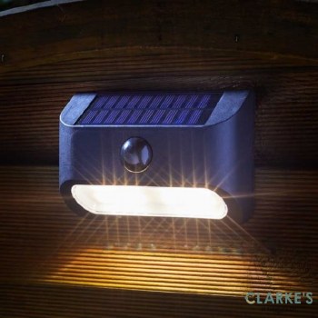 PIR Sentinel Solar Wall Light
