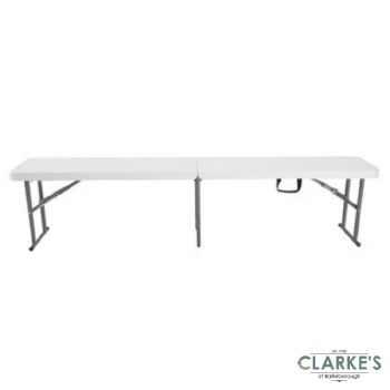 Folding White Bench 6ft