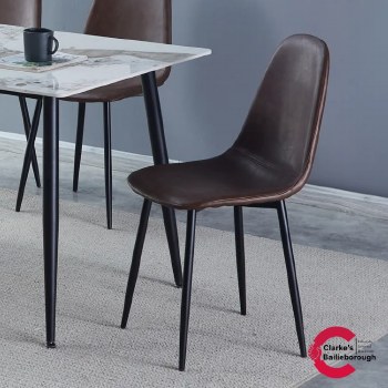 Pluto Dining Chair Brown