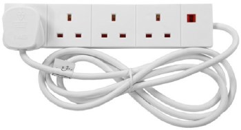 PowerMaster Extension Lead 5m 4 Gang