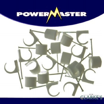 Cable Clips 10-14mm white100pk