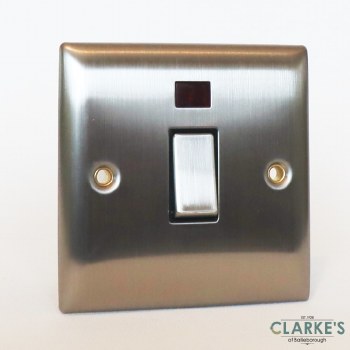 Power Pro 20A Switch Brushed Steel