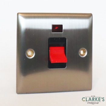 Power Pro 45A Switch Brushed Steel