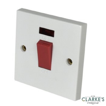 Double Pole 45A Switch with Neon