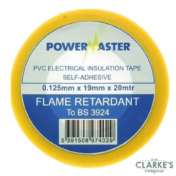 PowerMaster PVC Insulating Tape Yellow