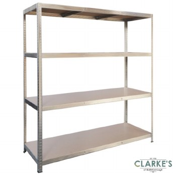 Boltless Galvanised Shelving Unit 4 Shelf