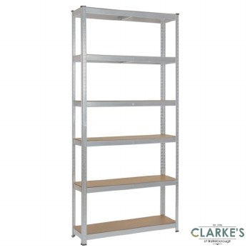 Boltless Galvanised Shelving Unit 6 Shelf